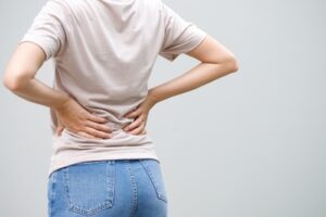 person feeling back